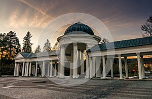 Rudolfuv pramen colonnade in Marianske Lazne in Czech republic