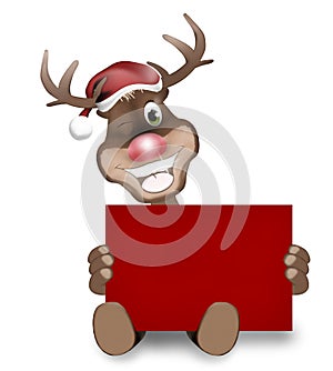 Rudolph Red Nose Happy Christmas