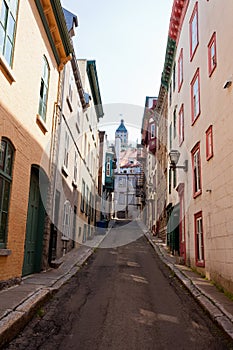 Rue Christie stone houses Old Quebec City Canada