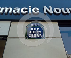 Rue Jules CÃ©sar Julius Caesar Street in Paris