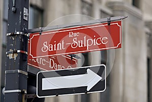 Rue Saint-Sulpice street sign