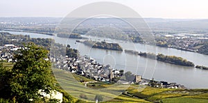 Ruedesheim and Rhine