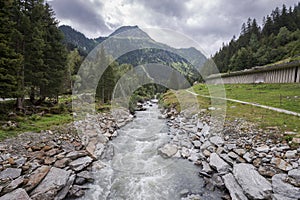 The Ruetz river, in the Stubai Alps photo