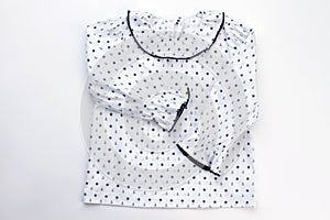 Ruffle top with sailor pattern