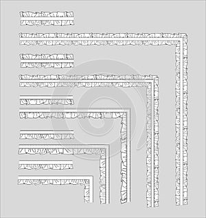 Ruffles Trim Fashion Brush set