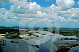 The Rufiji River in the Selous Game Reserve