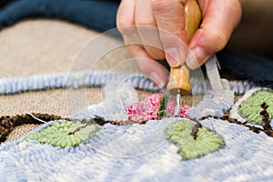 Rug hooking