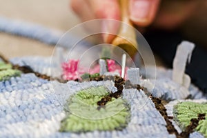 Rug hooking