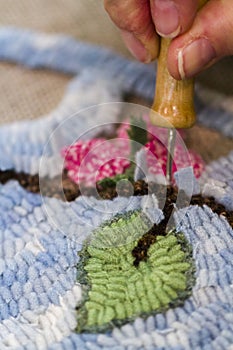 Rug hooking