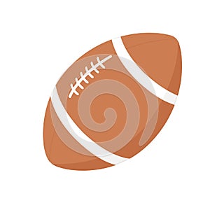 Rugby american football ball icon vector illustration
