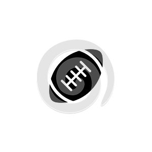 Rugby Ball Icon Vector in Trendy Style. American Football Symbol Illustration