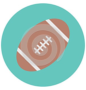 Rugby Ball Illustration Color Vector Isolated Icon easy editable and special use for Leisure,Travel and Tour