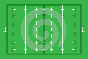 Rugby field background sport concept.
