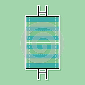 Rugby field vector design