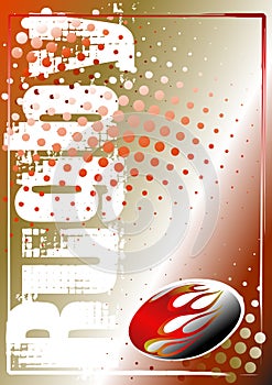 Rugby golden poster background 2