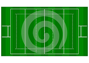 Rugby Pitch - Over Head View