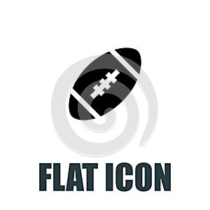 Rugby player icon. Flat illustration isolated vector sign