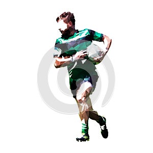 Rugby player running with ball