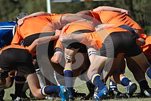 Rugby scrum