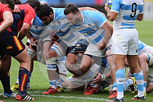 Rugby scrum