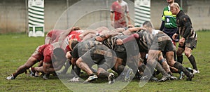 Rugby scrum