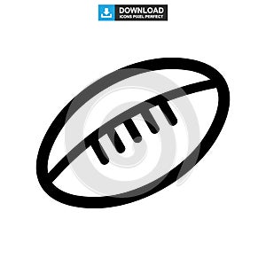 Rugby sport icon or logo isolated sign symbol vector illustration