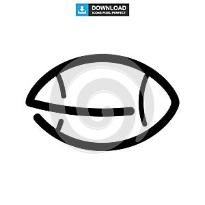 Rugby sport icon or logo isolated sign symbol vector illustration