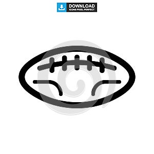 Rugby sport icon or logo isolated sign symbol vector illustration