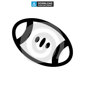 Rugby sport icon or logo isolated sign symbol vector illustration