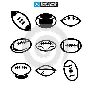 Rugby sport icon or logo isolated sign symbol vector illustration