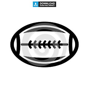 Rugby sport icon or logo isolated sign symbol vector illustration