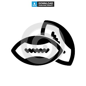 Rugby sport icon or logo isolated sign symbol vector illustration