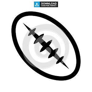 Rugby sport icon or logo isolated sign symbol vector illustration