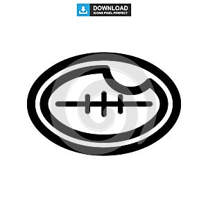 Rugby sport icon or logo isolated sign symbol vector illustration