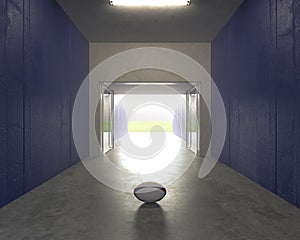 Rugby Sports Stadium Tunnel Entrance