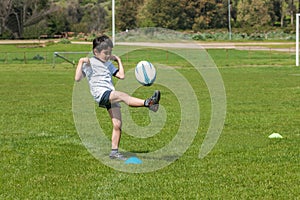 Rugbyman child