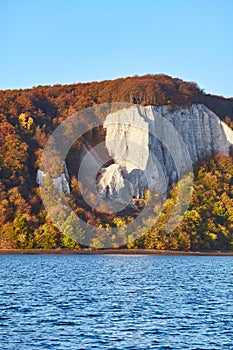 Rugen Island chalk cliffs at sunrise, Germany