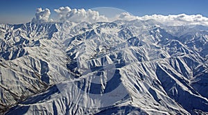 Rugged Afghanistan Mountain Range photo