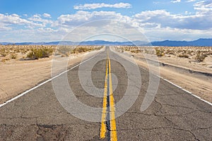 Rugged Asphalt Desert Road