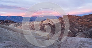 Rugged Badlands Amargosa Mountain Range Death Valley Zabriske Point