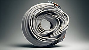 Rugged blank climbing rope for outdoor adventures, professional-grade durability photo