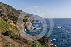 Rugged California coast landscape