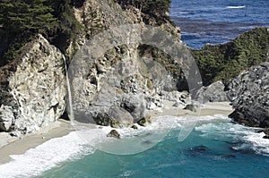 Rugged Central Coast Waterfall