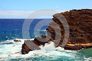 Rugged cliff of Oahu