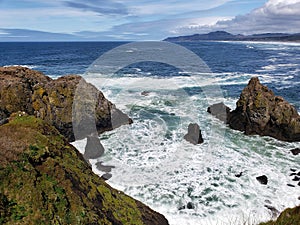 Rugged cliffs at Yaquina Head