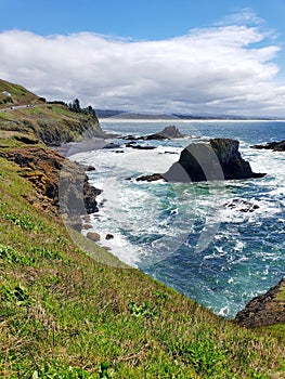 Rugged cliffs at Yaquina Head