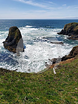 Rugged cliffs at Yaquina Head