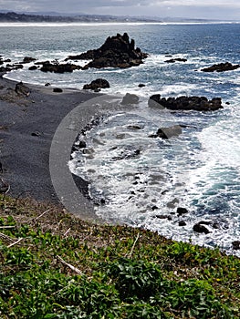 Rugged cliffs at Yaquina Head