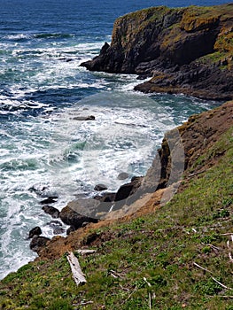 Rugged cliffs at Yaquina Head