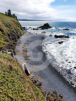 Rugged cliffs at Yaquina Head